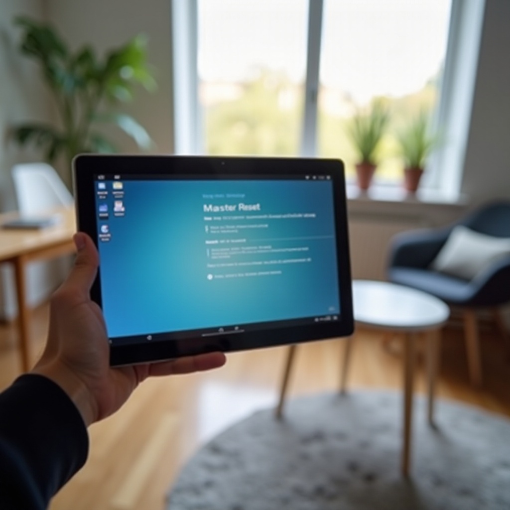 how to master reset lenovo tablet