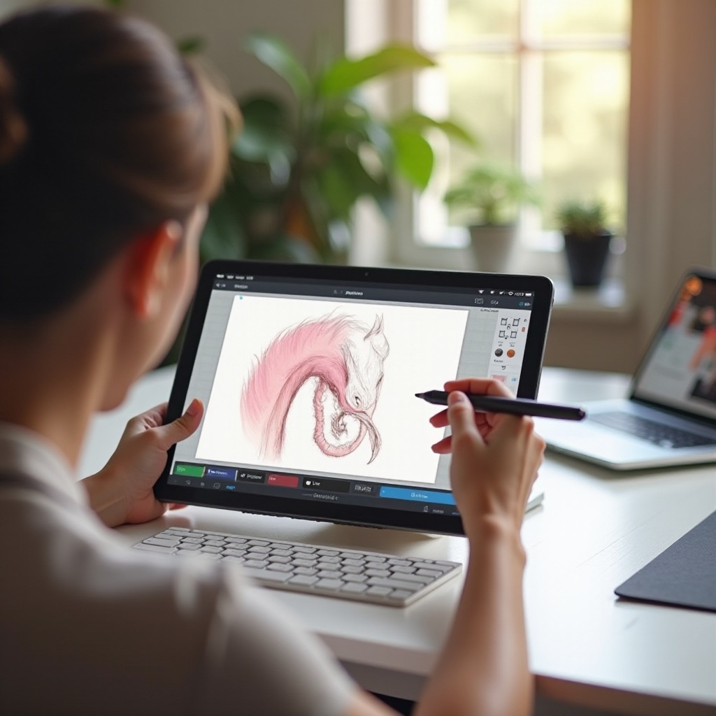 Procreateを描画タブレットとして使用する方法